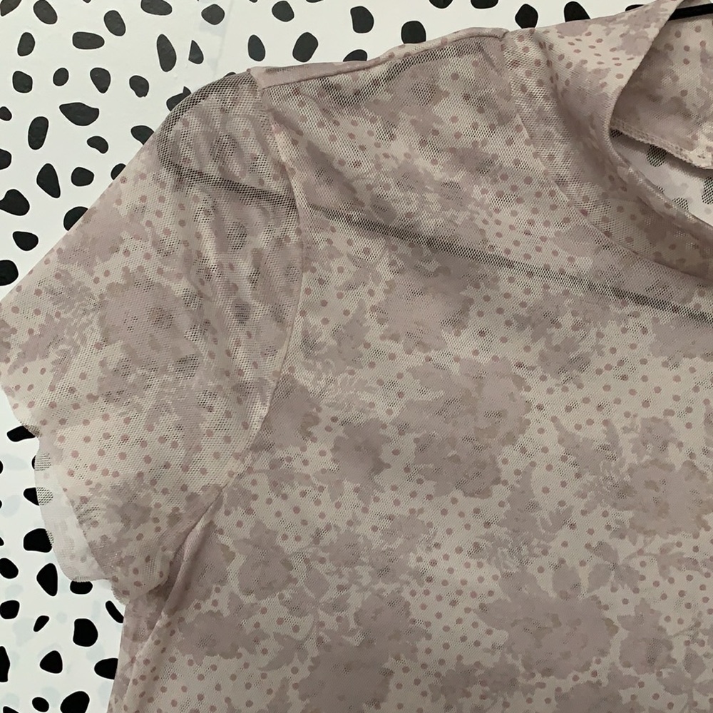 NWT Free People Printed Baby Mesh Tee - Picture 3 of 6